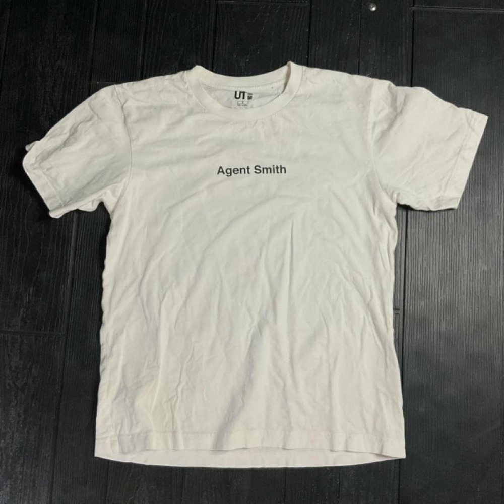 White Agent Smith tee from Uniqlo